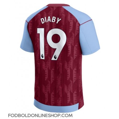 Aston Villa Moussa Diaby #19 Hjemmebanetrøje 2023-24 Kortærmet